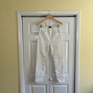 Slim illusion High Waist Ankle Skinny in Luxe White (super skinny)